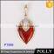 2015 Latest Design 18K Gold Agate Pendant Neckalce for Women