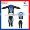 Quick Dry Long Sleeve Custom Sublimated Cycling Uniform