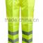 Workwear Hi vis yellow combat trousers with high reflective straps