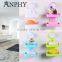 AN624 ANPHY Wall Mounted Multi-fuction Plastic Double Layers Soap Coner Shower Shelf