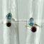 Amazing Handmade Style !! Sky Blue & Red CZ 925 Sterling Silver Toe Rings, Silver Jewelry, Gemstone Jewelry