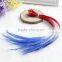 Many difference colors real rooster feathers in stock for hair extension cheap thin long grizzly rooster feathers for sale