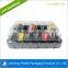 12 pcs PET Plastic macaron packing trays with lids dongguan supplier