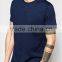 long back bottom short sleeve men t-shirt OEM service