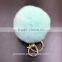 New Fashion Cute Multicolor Fur Ball Plush Key Chain For Car Bag Key Ring