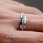 New Arrival Stainless Steel CZ Diamond Single Row Diamond Ring Wholesale Fashion Jewelry