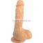 12.5'' realistic big Dildo Waterproof realistic penis with textured shaft and Suction cup vibrating dildo lambskin dildo