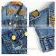 2016 China wholesale OEM customize jeans design hole blue ladies fashion new jeans vest