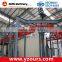 Stainless steel belt conveyor system in powder coating line