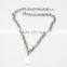 316L Stainless Steel Silver Punk Links Heart Pendant Necklace