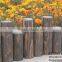 Outdoor Solid Wooden Garden Fence/100% Round Wood Fence