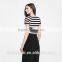 Professional Factory Custom T Shirts Printed Stripe T Shirt Woman Girl
