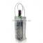 Clear PVC Wine Ice Bag in Small Handle Holding Singel Bottles
