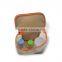 Transparent PVC Leather Make Up Case with Cloth Zipper