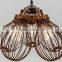 Steampunk | Rusted Pendant | Five Cage Lights | Industrial Style Chandelier Lighting