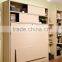 modern fashion folding murphy wall bed with bookshelf and office table