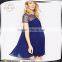  Manufacture Short Sleeve Chiffon Maternity Embellished Dress