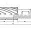 HSS with weldon shank annular drill (25mm depth)