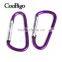 Multicolor Aluminum Spring Carabiner Snap Hook Hanger Keychain Hiking Camping #FLQ098-8C(Mix-s)