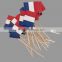 144pcs party cocktail wooden flag toothpicks