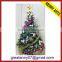 New design 2015 colorful artificial flower decorated snow shape christmas tree for sale