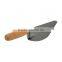 Bricklaying trowel with wooden handle, carbon steel blade, 7"