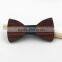 fashion bow tie Matts pattern plaid Triangular pattern wooden bow tie