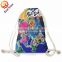 Personalized new model printing sublimated drawstring backpack bag
