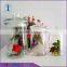 Hand made cylinder clear glass jar with airtight lid