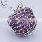 SILVER CHARM WITH FANCY RED CUBIC ZIRCONIA AND GREEN CRYSTAL Charm 791485CFR