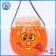 Plastic Halloween Pumpkin Cans Pumpkin Bucket Cartoon Cute Children's Candy Jar Portable Pumpkin Bucket