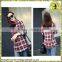 Plaid Shirt Wholesale/Fashion Women Plaid Shirt