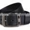 High quality black man genuine leather wide leather belt