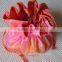 Colorful Customized Drawstring Satin Wedding Sweet Bag