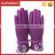 V-369 Fur pom pom ladystyle stylish wool women warmer gloves magic finger gloves