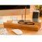 Bamboo wood modern recycled office desk organizer