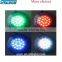 Factory supply remote control wall hung swimming pool underwater RGB LED light