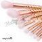 high quality rose gold 8pcs makeup brushes heart shape                        
                                                                                Supplier's Choice