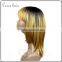 100% virgin brazilian human hair full lace wig ombre blonde wig