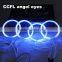 full circle car ccfl angel eyes rings circle 80mm blue Car Angel Halo Eyes Ring CCFL Car Light Rings Headlights