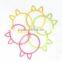 Lovely candy colors bow tie elastic ponytail holder hair tie