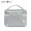 2015 lady shining pu travel cosmetic case with zipper for promotion