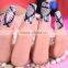 Customized 16 Tips Black Lace Nail Sticker
