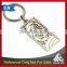 Hot sale fashion cut out design zamac keychain