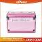 Professional Waterproof Shockproof Aluminum Makeup Case With Light With Four Layers Drawers