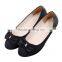 Hot Sale 2015 New Arrival Korean Style Women's Flat Shoes With Bowknot Pink Black Casual Daily Occacion Free Shipping