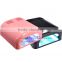 Good quality nail art gel machine 36w pink black white gel curing nail art lamp