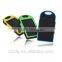 Solar power bank 5000mah portable power bank solar with LED torch