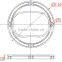 92MM Glass Led Optical Lens for 30w-80w cob street light lens 160*60*20 degree