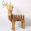 Home Decor Shelf Book Organizer Side Coffee Table Deer Animal Sturdy Wooden Furniture